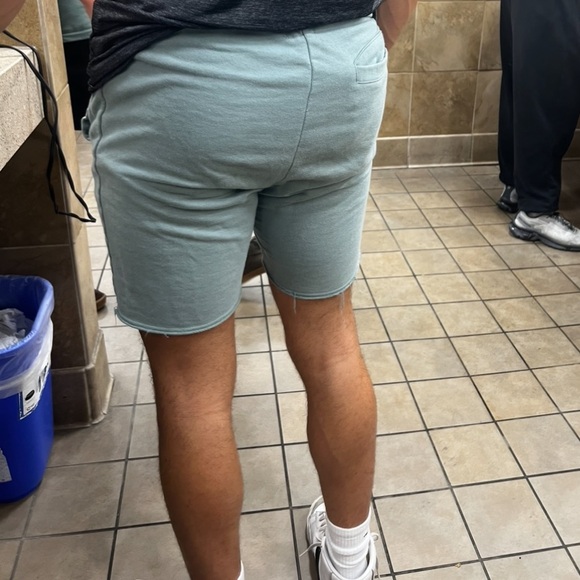 COTTON ON MEN JOGGER SHORT GREEN TERRY FLEECE EASY BODYBUILDER BODYBUILDING JOCK - Picture 13 of 16